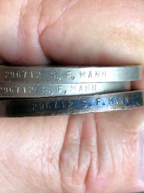 WW2 MEDAL GROUP OF 5 AWARDED TO 296712 S.F. MANN