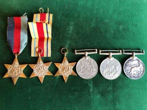 WW2 MEDAL GROUP OF 6  AWARDED TO 295554 A.J. BERGSET