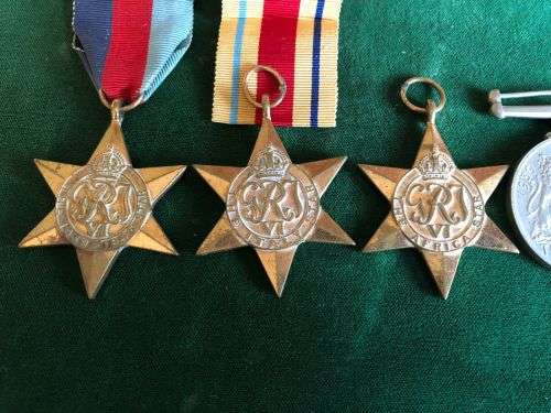 WW2 MEDAL GROUP OF 6  AWARDED TO 295554 A.J. BERGSET
