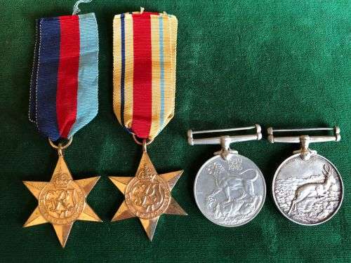 WW2 MEDAL GROUP OF 4 AWARDED TO 279325 R.C. CUTHBERT