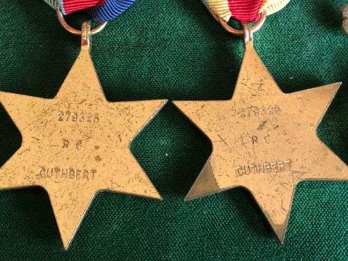 WW2 MEDAL GROUP OF 4 AWARDED TO 279325 R.C. CUTHBERT