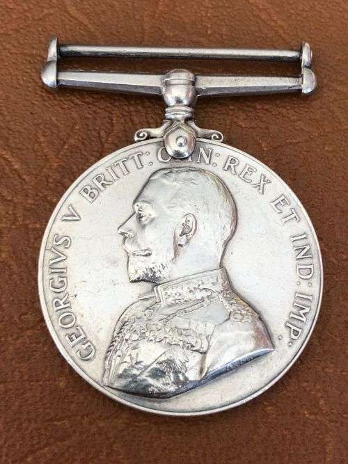 FULL SIZE (SILVER) PERMANENT FORCES OF THE EMPIRE BEYOND THE SEAS LONG SERVICE AND GOOD CONDUCT MEDA