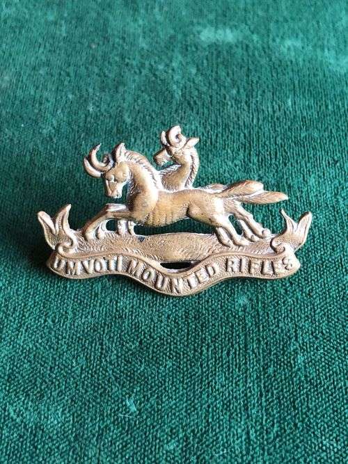 UMVOTI MOUNTED RIFLES CAP BADGE-1913-1950`S- 2 LUGS