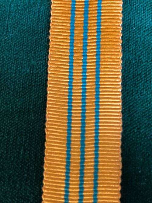 MINIATURE STAR OF SOUTH AFRICA MEDAL RIBBON-SOLD IN LENGTHS OF 15 CM
