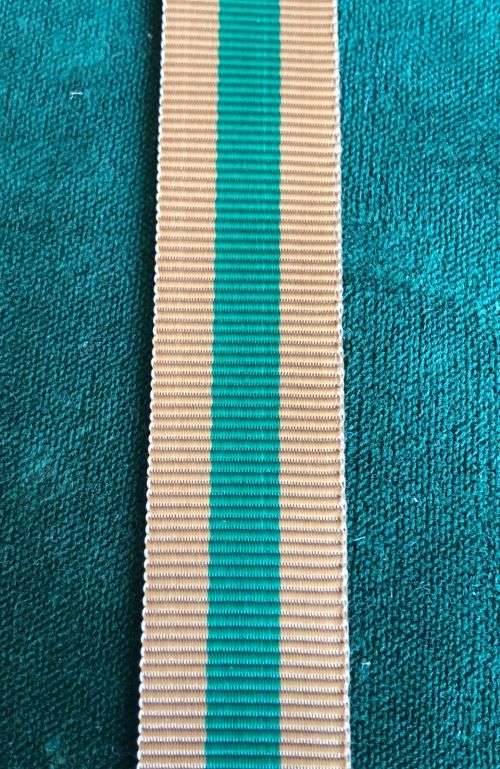 MINIATURE GOOD SERVICE MEDAL RIBBON FOR BRONZE-MEDAL- 10 YEARS-SOLD IN LENGTH OF 15 CM