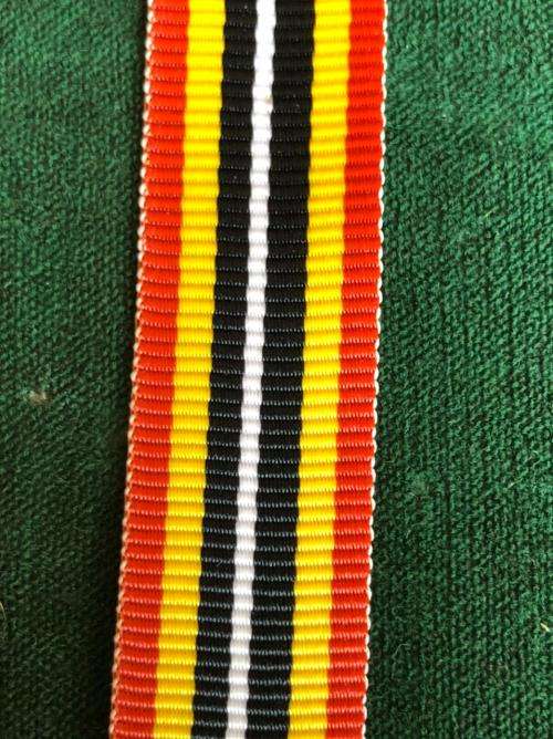 MINIATURE SOUTHERN AFRICA MEDAL RIBBON-SOLD IN LENGTH OF 15 CM