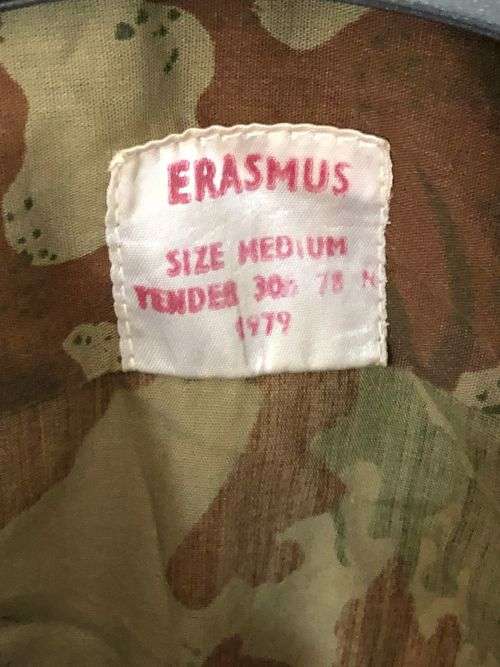 POLICE TASK FORCE 2ND PATTERN CAMO LONG SLEEVE SHIRT-SIZE MEDIUM-MEASURES 56 CM ARMPIT TO ARMPIT-CON