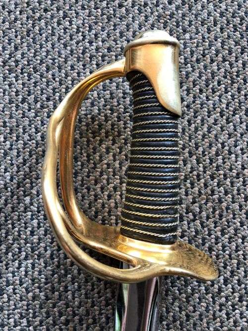 VICTORIAN PERIOD-FRENCH CAVALRY SWORD IN ALMOST MINT CONDITION-UNFORTUNATELY WITHOUT A SCABBARD-TOTA