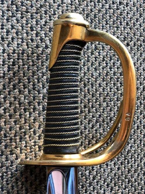 VICTORIAN PERIOD-FRENCH CAVALRY SWORD IN ALMOST MINT CONDITION-UNFORTUNATELY WITHOUT A SCABBARD-TOTA