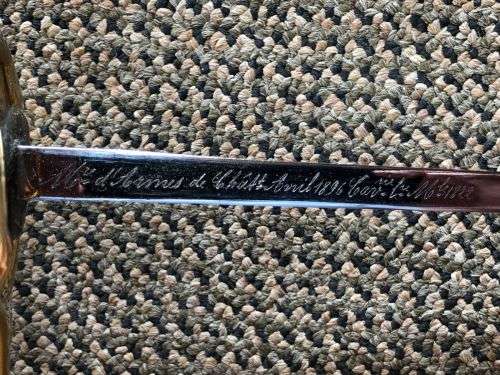 VICTORIAN PERIOD-FRENCH CAVALRY SWORD IN ALMOST MINT CONDITION-UNFORTUNATELY WITHOUT A SCABBARD-TOTA