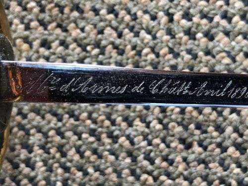 VICTORIAN PERIOD-FRENCH CAVALRY SWORD IN ALMOST MINT CONDITION-UNFORTUNATELY WITHOUT A SCABBARD-TOTA