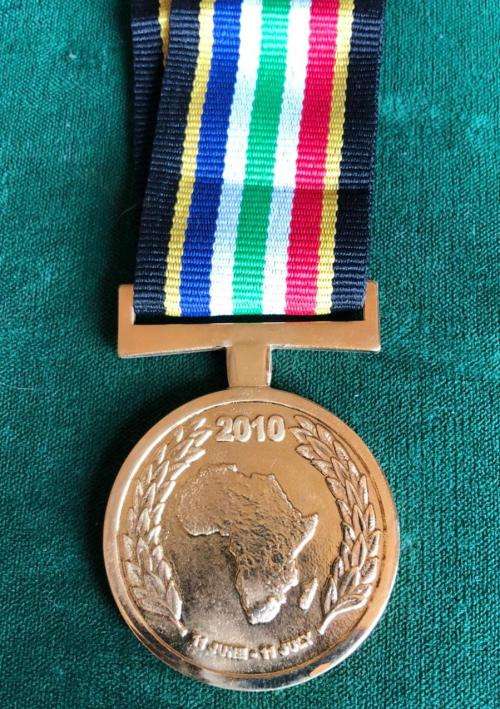 FULL SIZE SOCCER WORLD CUP 2010 SUPPORT MEDAL