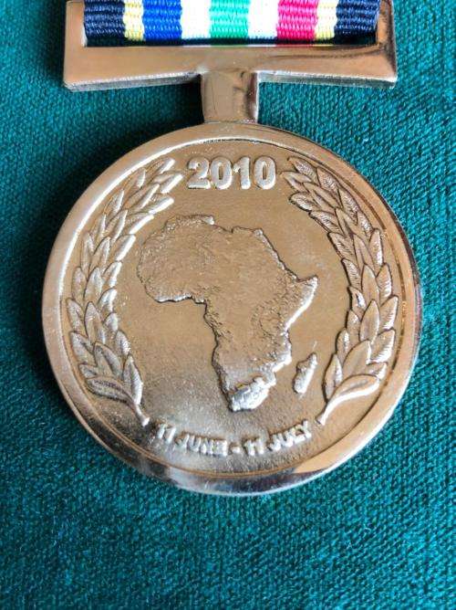 FULL SIZE SOCCER WORLD CUP 2010 SUPPORT MEDAL