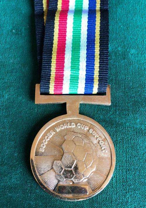 FULL SIZE SOCCER WORLD CUP 2010 SUPPORT MEDAL