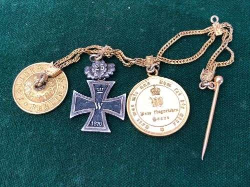 GERMAN MINIATURES MEDALS-WORN WITH MESS DRESS OR CIVILIAN FORMAL DRESS