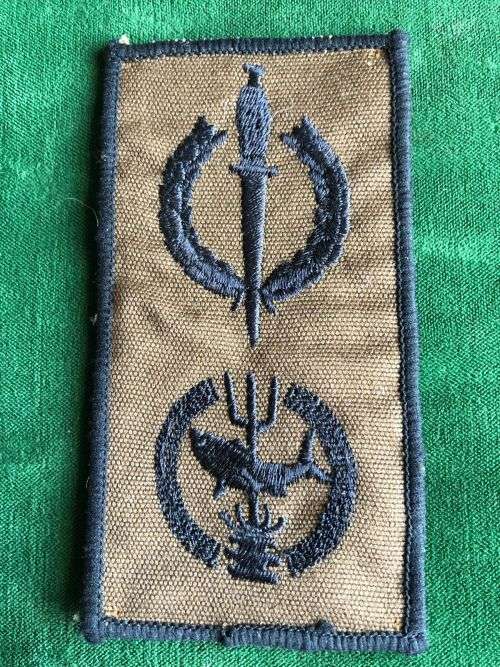 RECCE COMBINED OPERATOR AND ATTACK DIVER,CLOTH BREAST BADGE-EMBROIDERED