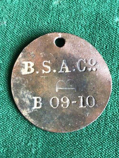 RHODESIA-BRITISH SOUTH AFRICA HUT TAX TOKEN 1909-10-MATERIAL BRASS- SIZE 22,2MM-UNIFACE