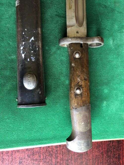 M1895 BAYONET FOR CHILEAN ARMY FOR THE 7MM 1895 MAUSERS MADE BETWEEN 1895 AND 1901