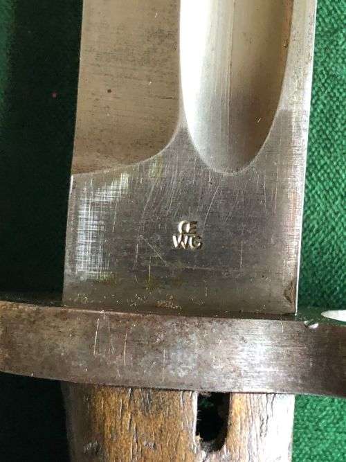 M1895 BAYONET FOR CHILEAN ARMY FOR THE 7MM 1895 MAUSERS MADE BETWEEN 1895 AND 1901