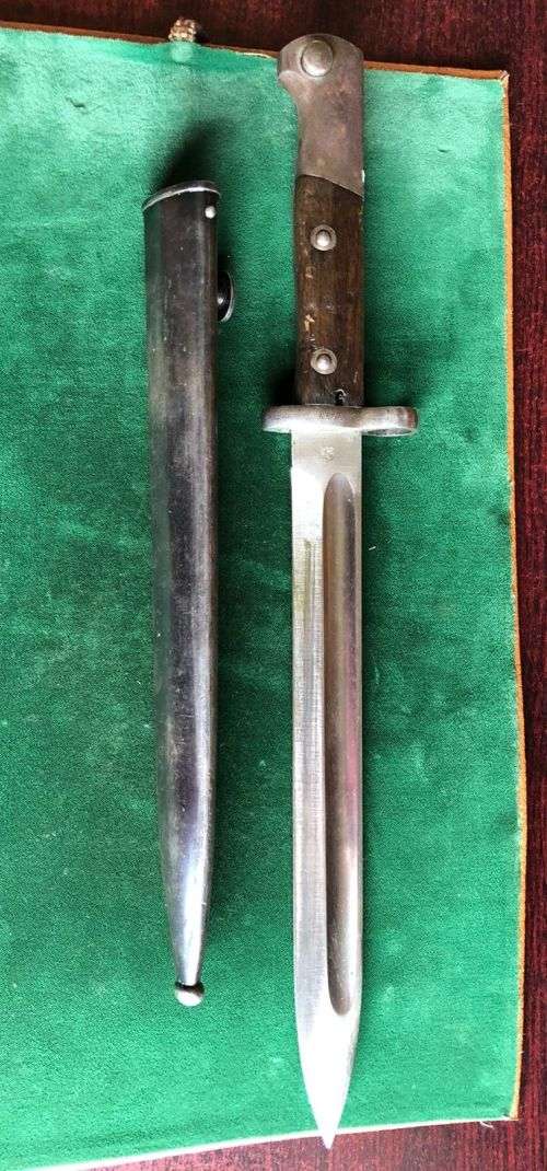 M1895 BAYONET FOR CHILEAN ARMY FOR THE 7MM 1895 MAUSERS MADE BETWEEN 1895 AND 1901