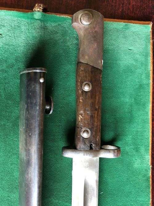 M1895 BAYONET FOR CHILEAN ARMY FOR THE 7MM 1895 MAUSERS MADE BETWEEN 1895 AND 1901