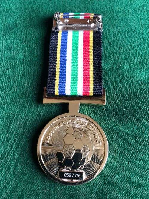 SOCCER WORLD CUP SUPPORT MEDAL NUMBERED