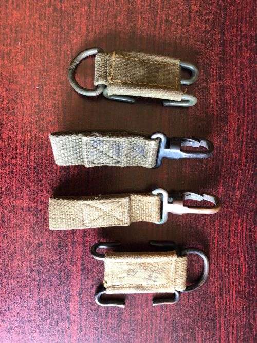RHODESIA WEBBING CLIPS- 4 SOLD TOGETHER STAMPED AND DATED