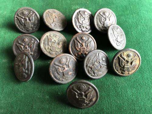 VSA MILITARY BUTTONS-DIAMETER 22M- 13 SOLD TOGETHER