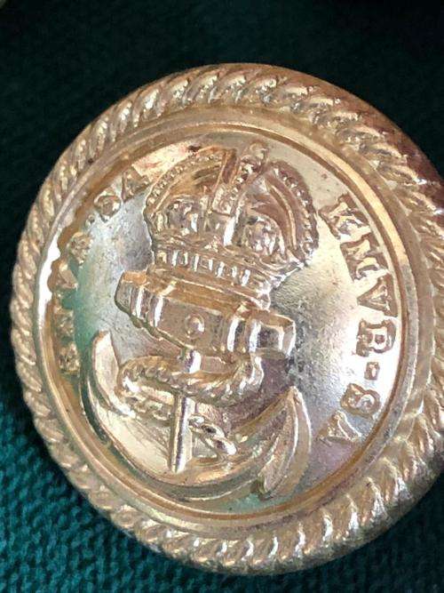 R.N.V.R.-SA NAVAL TUNIC BUTTONS- 6 SOLD TOGETHER-DIAMETER 19MM