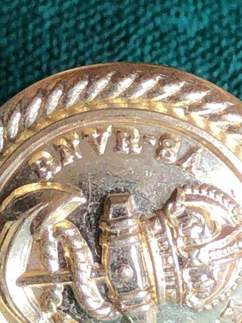 R.N.V.R.-SA NAVAL TUNIC BUTTONS- 6 SOLD TOGETHER-DIAMETER 19MM