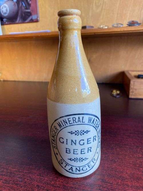 STANGER MINERAL WATER WORKS GINGER BEER BOTTLE