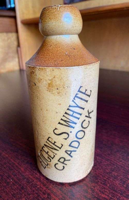 EUGENE S. WHYTE CRADOCK GINGER BEER BOTTLE-VERY GOOD CONDITION WITH NO DAMAGE
