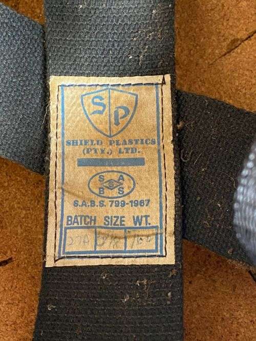 RARE SA RAILWAY POLICE MOTORBIKE HELMET IN VERY GOOD CONDITION-1960`S