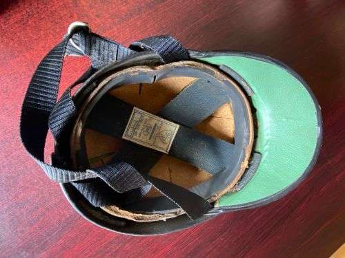 RARE SA RAILWAY POLICE MOTORBIKE HELMET IN VERY GOOD CONDITION-1960`S