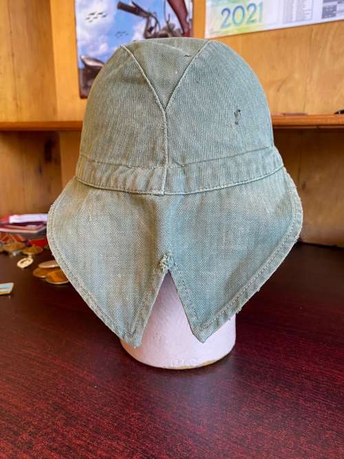 QUICO CAP-ORIGINAL PORTUGUESE ARMY ISSUE(NOT RECCE COPY) BATTLE USED-ORIGINAL PERIOD ITEM-INSIDE RIN