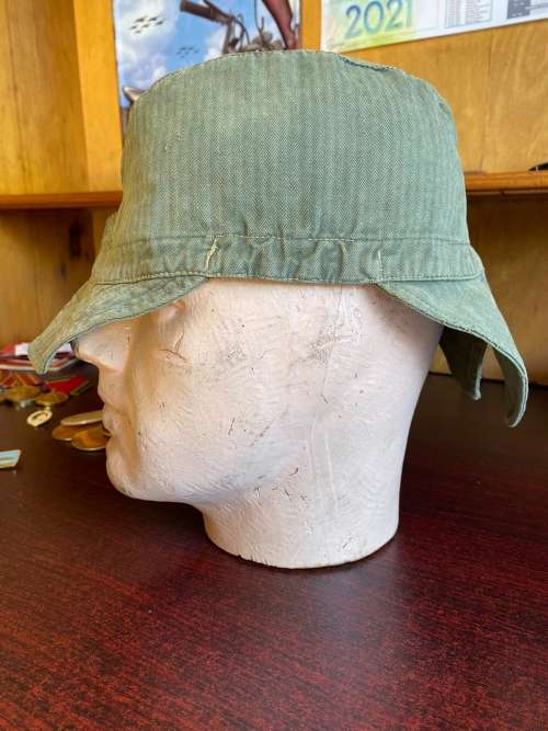 QUICO CAP-ORIGINAL PORTUGUESE ARMY ISSUE(NOT RECCE COPY) BATTLE USED-ORIGINAL PERIOD ITEM-INSIDE RIN