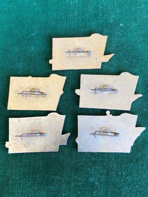 SOVIET RUSSIA,RARE 1970`S-COLLECTABLE NAVY PINS-WAR SHIPS OF THE REVOLUTION-6 SOLD TOGETHER