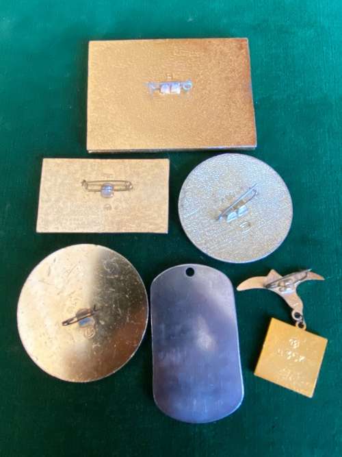 SOVIET RUSSIA,NAVAL PINS-SELECTION OF 6 SOLD TOGETHER-CIRCA 1970`S-1980`S-STICK PINS INTACT