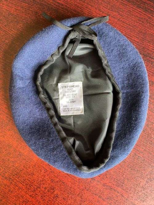 SA ENGINEERS,BERET,INSIDE RING MEASURES 51CM