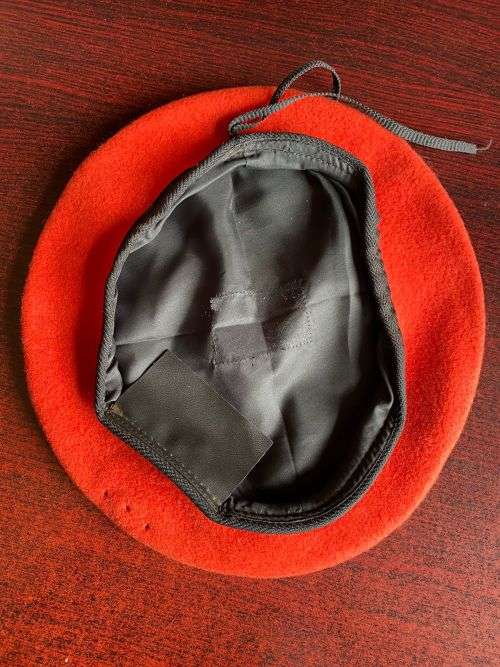 SA CORPS OF MILITARY POLICE BERET-GOOD CONDITION-INSIDE RING MEASURES 57 CM