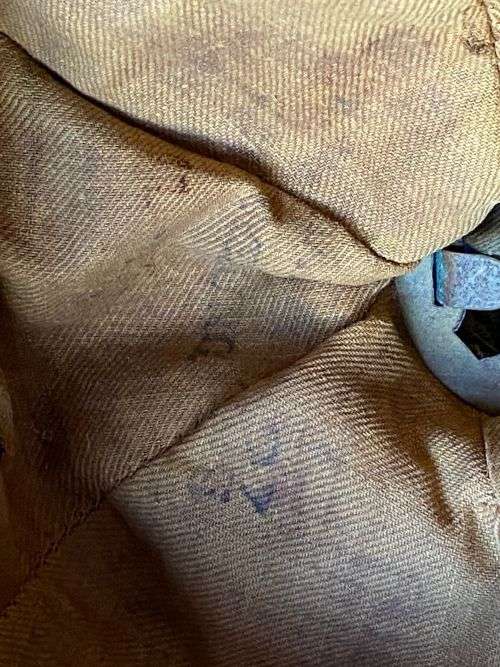 WW 2 SA PITH HELMET WORN FROM 1935 -1946-THIS PARTICULAR FLASH WAS FOR THE SAMC