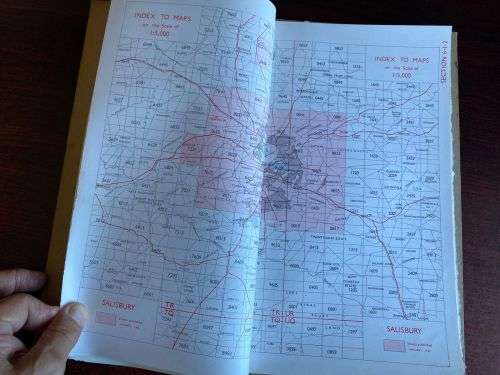 RHODESIA -MAP AND AIR PHOTO CATALOGUE-INDEX TO THE MAP 1:5000-14 SECTIONS LARGE SCALE 1:300 000-PLE