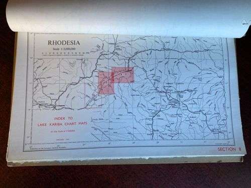 RHODESIA -MAP AND AIR PHOTO CATALOGUE-INDEX TO THE MAP 1:5000-14 SECTIONS LARGE SCALE 1:300 000-PLE
