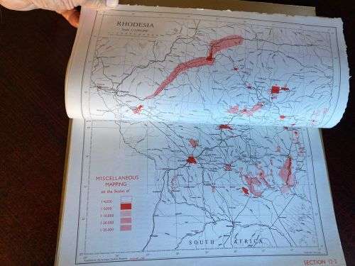 RHODESIA -MAP AND AIR PHOTO CATALOGUE-INDEX TO THE MAP 1:5000-14 SECTIONS LARGE SCALE 1:300 000-PLE