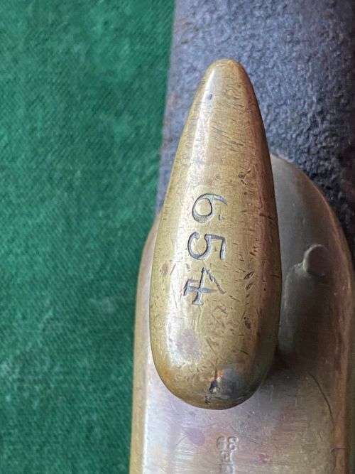 BRITISH 1853/72 SOCKET BAYONET-A STANDARD 1853 BUSHED TO FIT THE MARTINI HENRY RIFLE-IT COMES WITH T