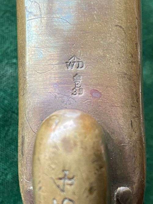 BRITISH 1853/72 SOCKET BAYONET-A STANDARD 1853 BUSHED TO FIT THE MARTINI HENRY RIFLE-IT COMES WITH T