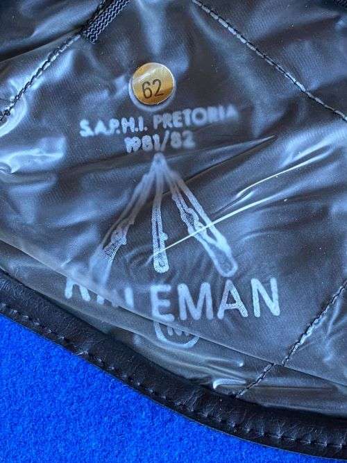 SADF BERET FOR ORDNANCE CORPS-DATED 1981/82 -SIZE 62-VERY GOOD CONDITION