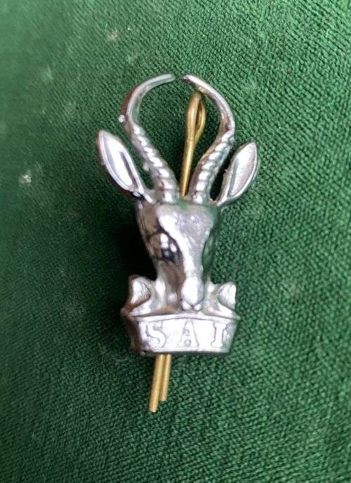 SA INFANTRY CORPS BERET BADGE,CHROME - 2 LUGS