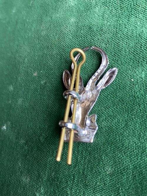 SA INFANTRY CORPS BERET BADGE,CHROME - 2 LUGS