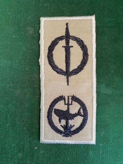 SPECIAL FORCES,COMBINED OPERATOR AND ATTACK DIVER,CLOTH BREAST BADGE-EMBROIDERED